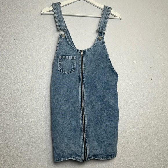 Pacsun Denim Dress Overall Womens Size Small Mini - Picture 1 of 10